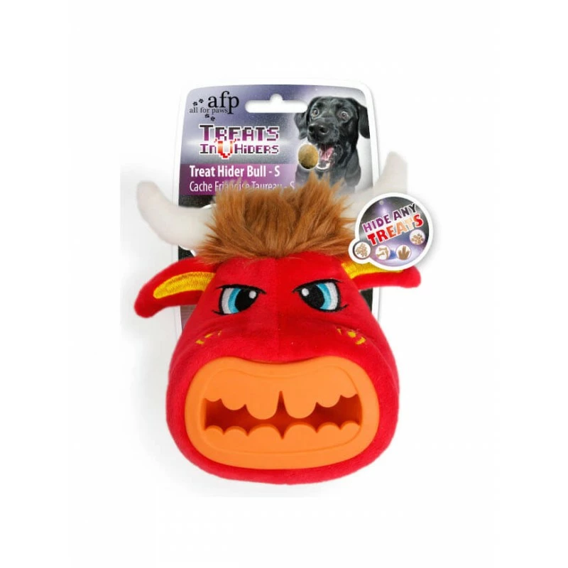 All For Paws Jouet Cache-friandises AFP Treats Invhiders Taureau 3 All For Paws Jouet Cache-friandises AFP Treats Invhiders Taureau