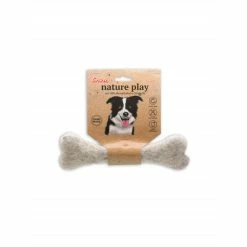 Grand Os à Mâcher Nature Play - Jouet En Laine Corwex -magasin de soins pour chiens corwex grand os a macher nature play jouet en laine corwex 80410 2