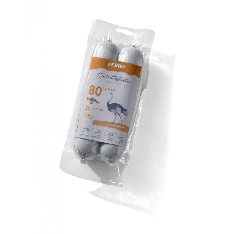 Friandises Autruche & Pommes De Terre Perro 2 X 400 G 3 Friandises Autruche & Pommes De Terre Perro 2 X 400 G