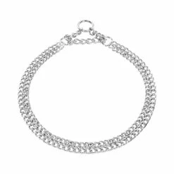 Collier Deux Chaînes à Traction Limitée Sprenger Acier Chromé 2 Mm